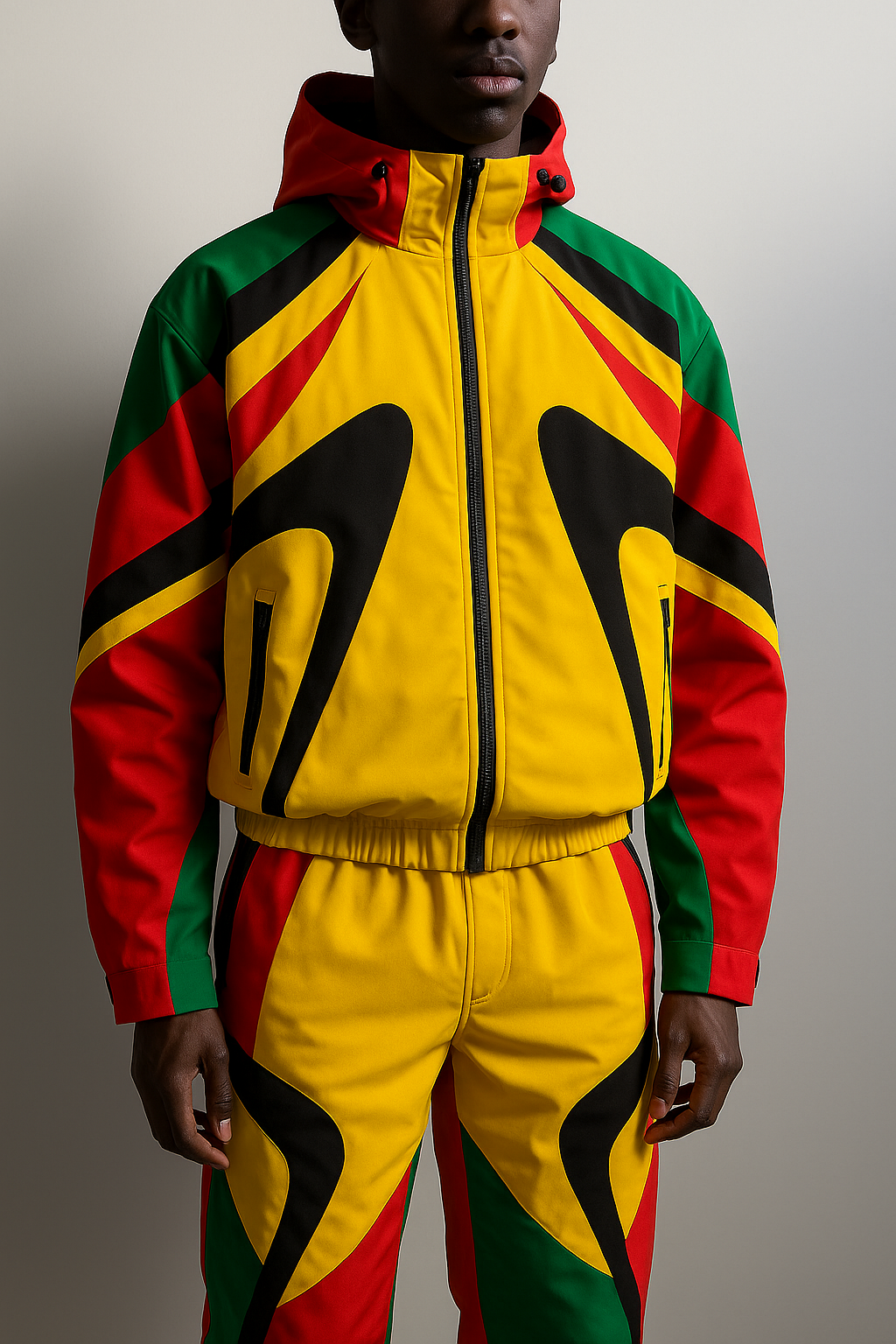STILL.FYA “Rasta Warrior” Full Tracksuit – Red / Gold / Green / Black