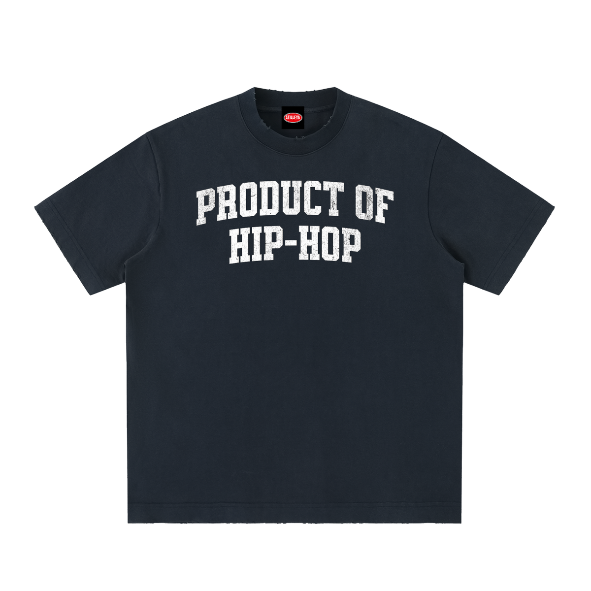 PRODUCT OF HIP-HOP Heavyweight Vintage Washed Distressed Tee