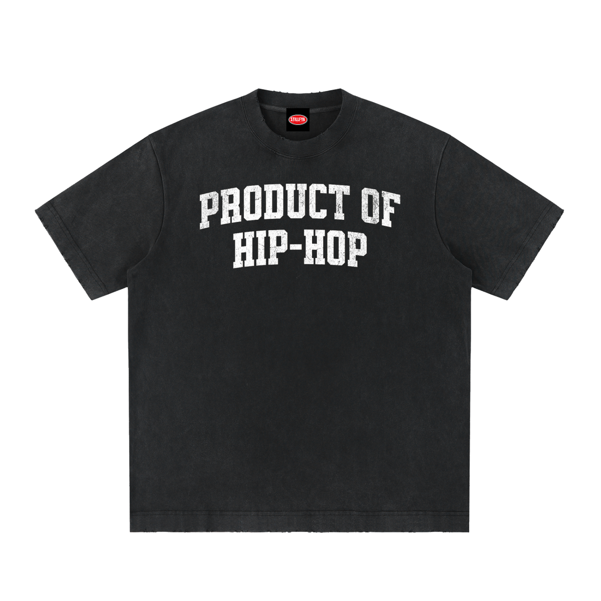 PRODUCT OF HIP-HOP Heavyweight Vintage Washed Distressed Tee