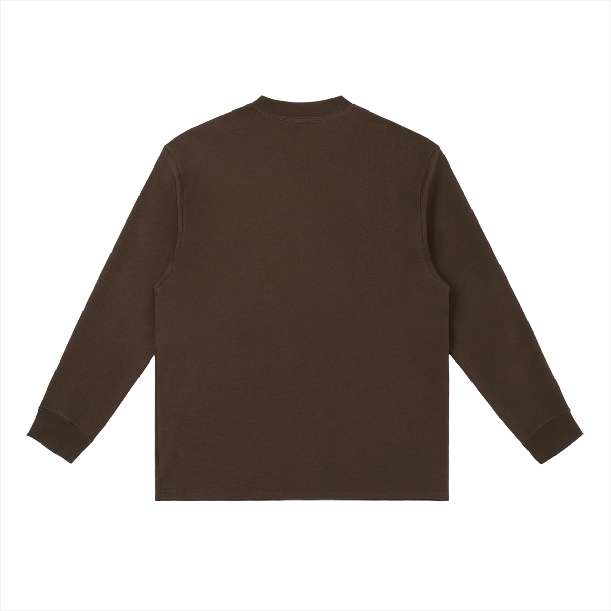 PRODUCT OF HIP-HOP Long Sleeve Crewneck Tee — Coffee / Bone