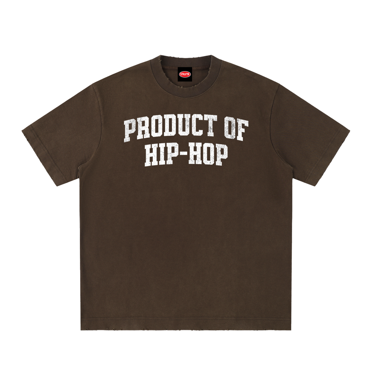 PRODUCT OF HIP-HOP Heavyweight Vintage Washed Distressed Tee
