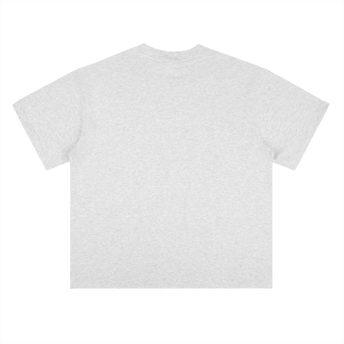 PRODUCT OF HIP-HOP Heavyweight Drop Shoulder Cotton T-Shirt— Light Gray / Navy Blue