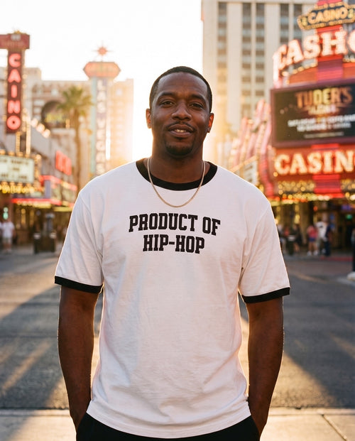 PRODUCT OF HIP-HOP · The Elements — Classic Ringer Tee