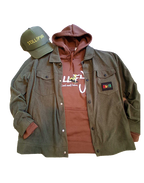STILL.FYA “Lion of Judah Heritage Jacket” – Olive Corduroy