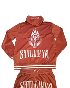 STILL.FYA Classic “Flame Ankh” Red Tracksuit