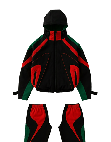 STILL.FYA “Pan-African Warrior” Tracksuit – Black / Red / Green